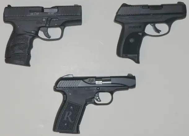 Trio of sub-compact pistols