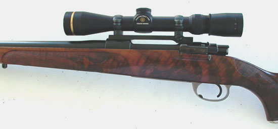 Custom Mauser 98 rifle and Leupold VX-III scope