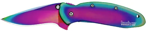 Kershaw Scallion Rainbow, approx. life size