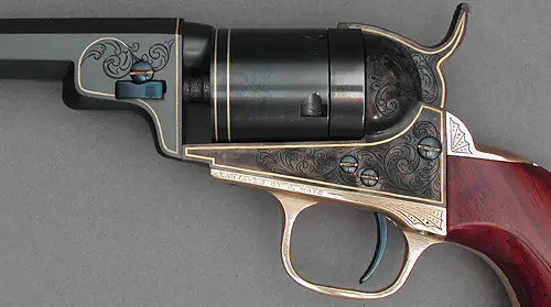 Colt pocket revolver engraved by Rocky Hays