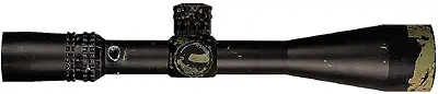 Nightforce NSX scope with bullet hole