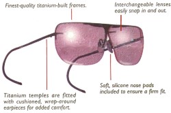 Post 4 Optics Titanium Shooting Glasses