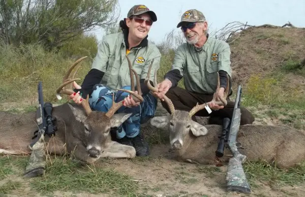 Mary and Jim with bucks