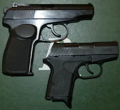 Remington RM380 Pistol with Makarov pistol