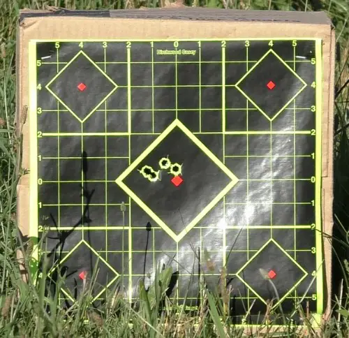 Target shot at 22 feet with Remington RP45 Pistol