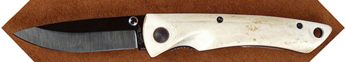 Stone River Ceramic Folding Stag Handle Knife