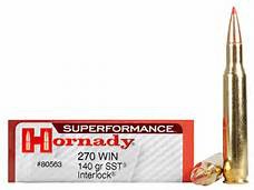 Hornady .270 Winchester 140 grain SST ammo