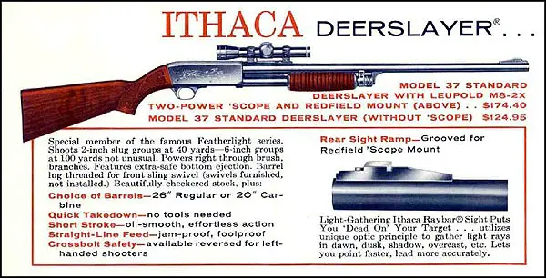 Ithaca Deerslayer vintage ad. 