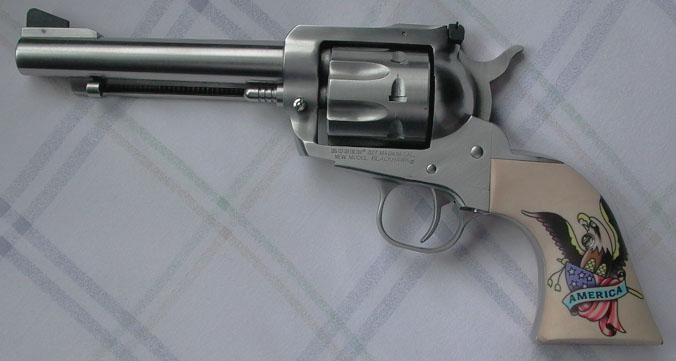 Rio Grande Custom Handgun Grips on Ruger Blackhawk revolver