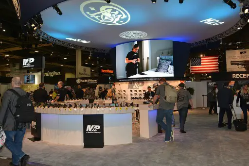 Scene from the 2018 SHOT Show floor